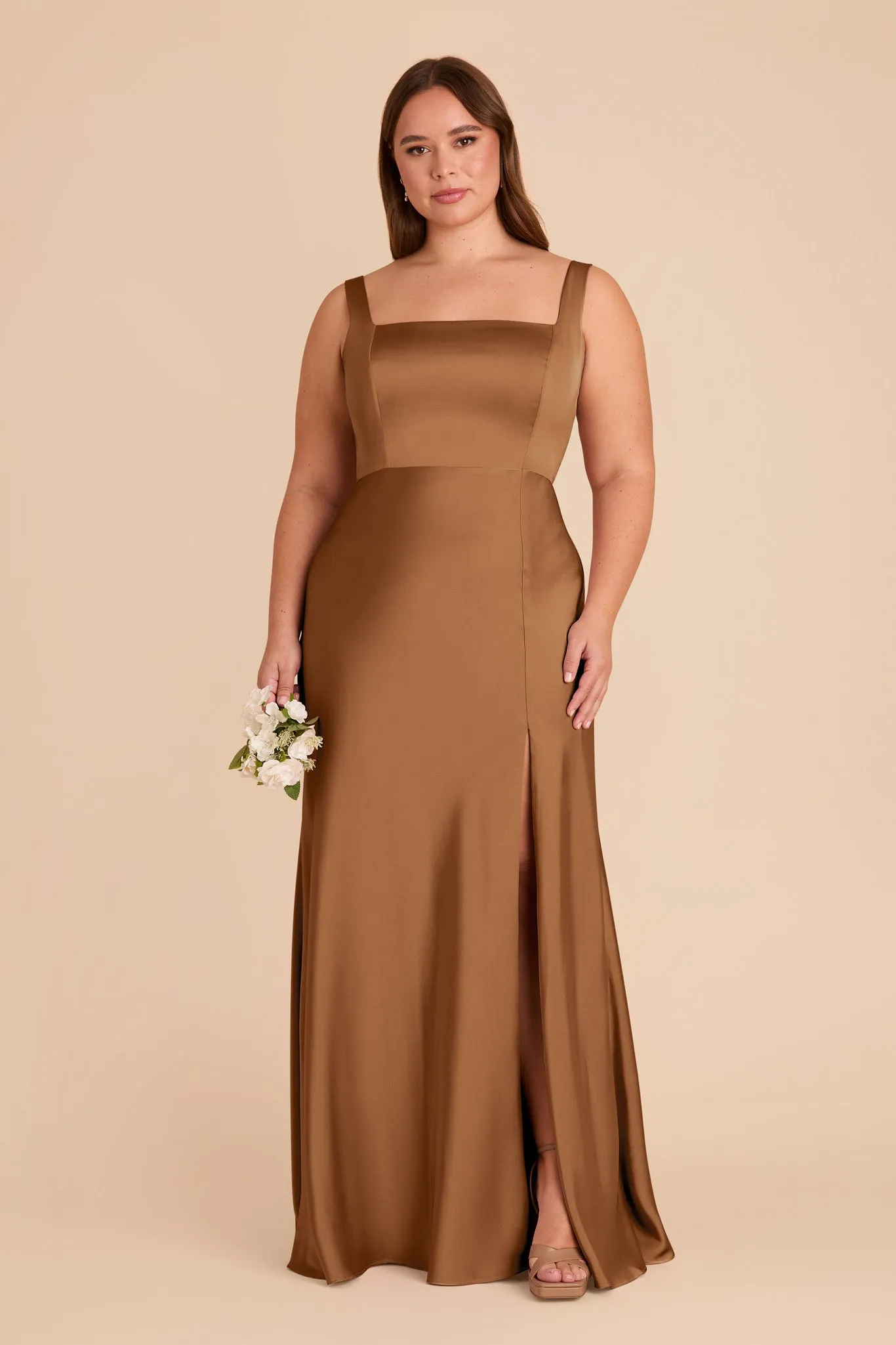 Alex Matte Satin Dress - Copper sold by Birdy Grey product image thumbnail 2