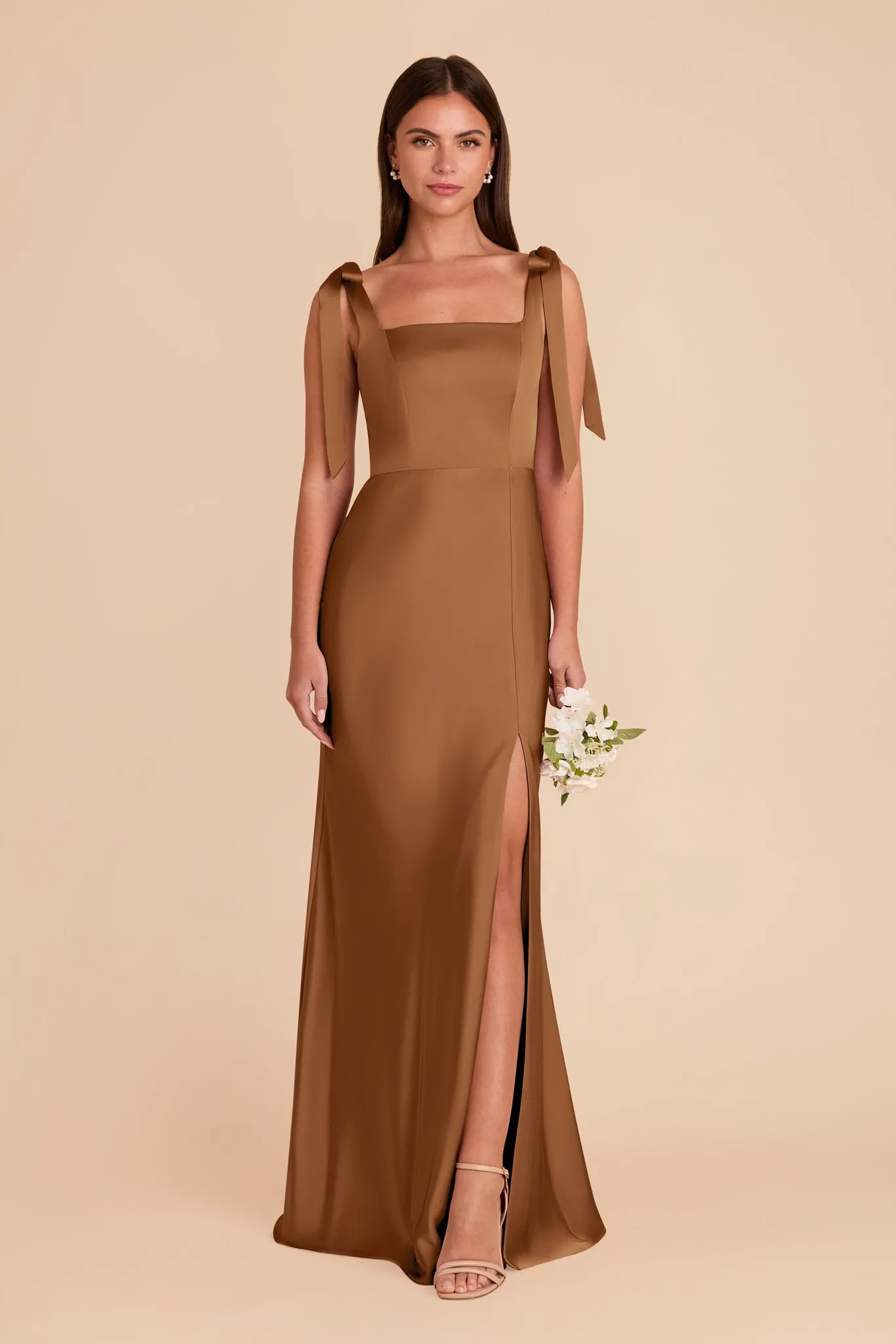 Alex Matte Satin Dress - Copper sold by Birdy Grey product image thumbnail 3