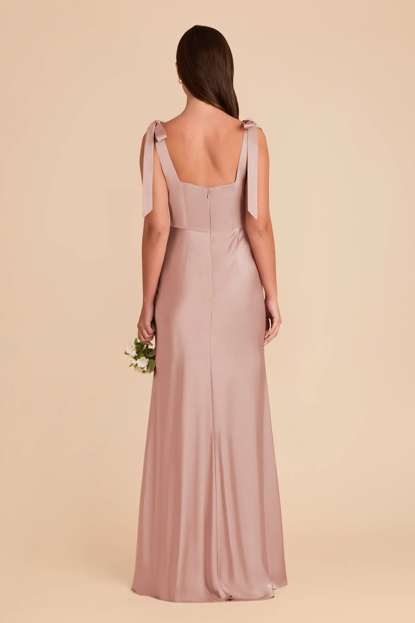 Alex Matte Satin Dress - English Rose sold by Birdy Grey product image thumbnail 5