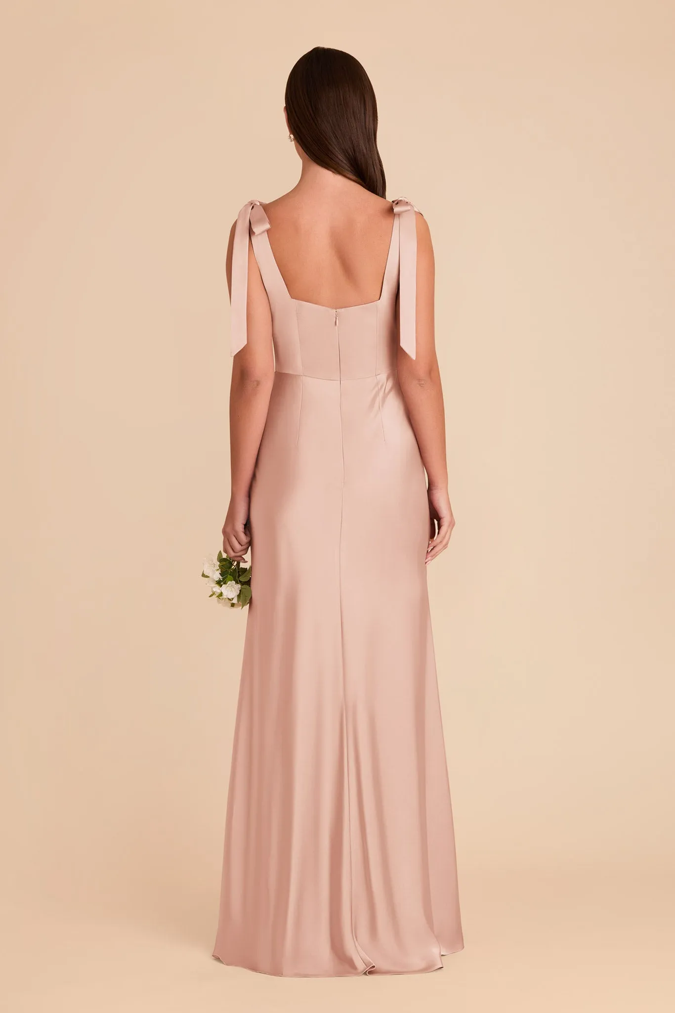 Alex Matte Satin Dress - Rose Gold sold by Birdy Grey product image thumbnail 5