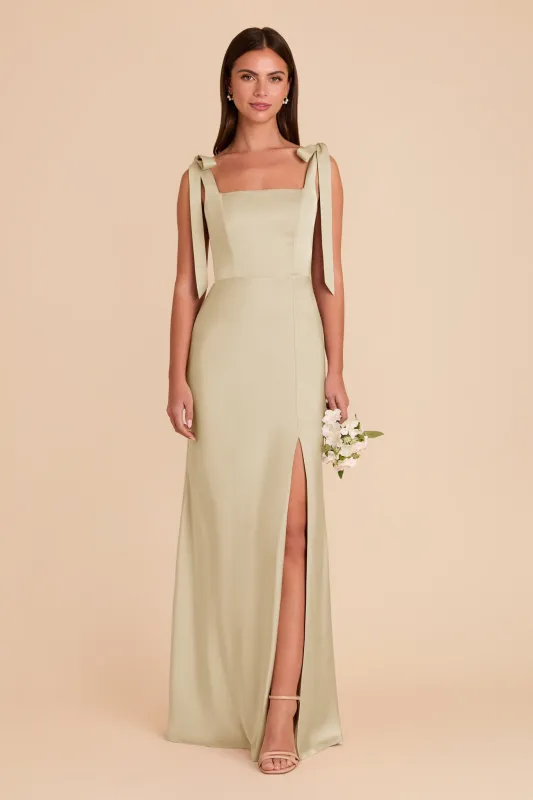 Alex Matte Satin Dress - Prosecco sold by Birdy Grey