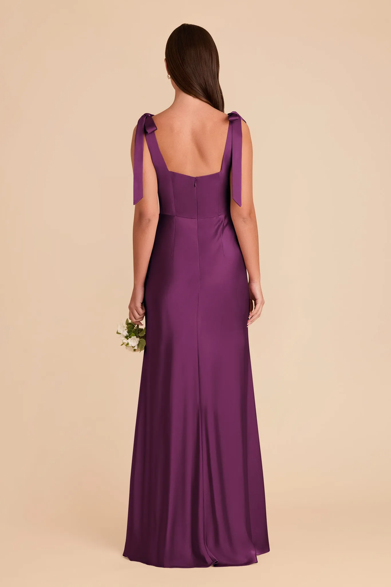 Alex Matte Satin Dress - Fig sold by Birdy Grey product image thumbnail 5