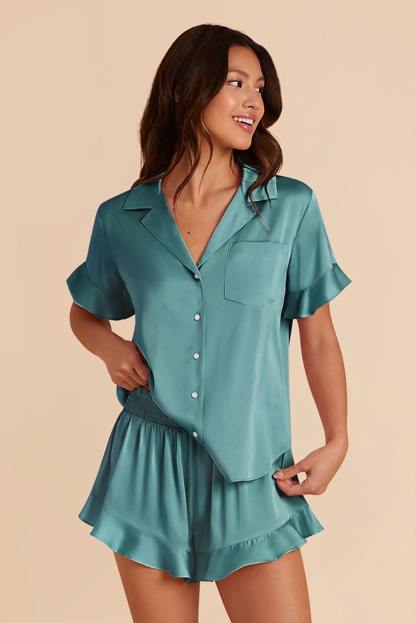 Esther Pajamas - Sea Glass sold by Birdy Grey product image thumbnail 5