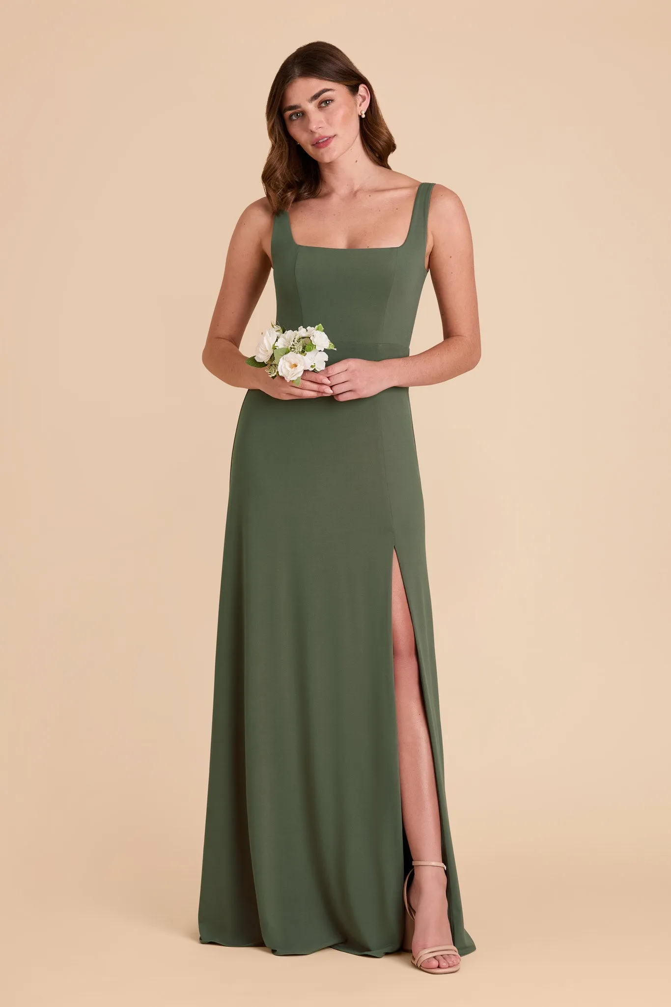 Alex Luxe Knit Dress - Olive sold by Birdy Grey