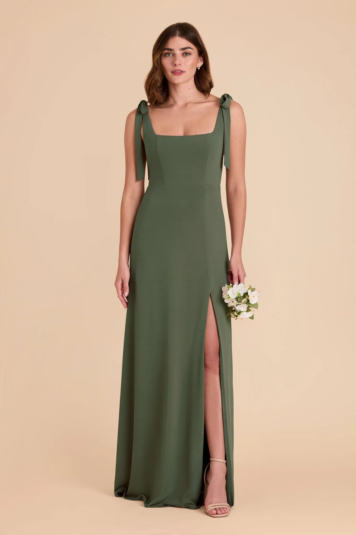 Alex Luxe Knit Dress - Olive sold by Birdy Grey product image thumbnail 3