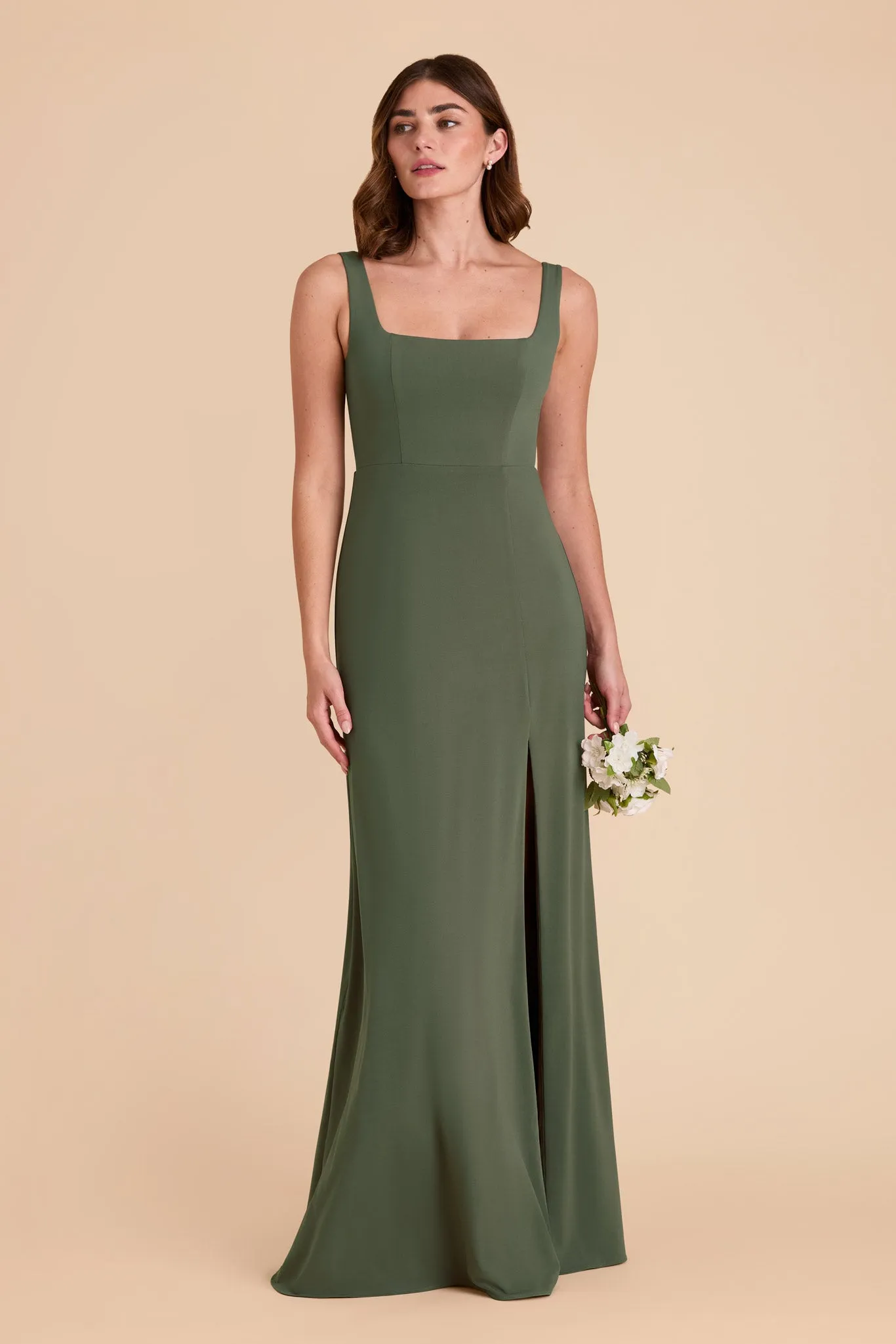 Alex Luxe Knit Dress - Olive sold by Birdy Grey product image thumbnail 4