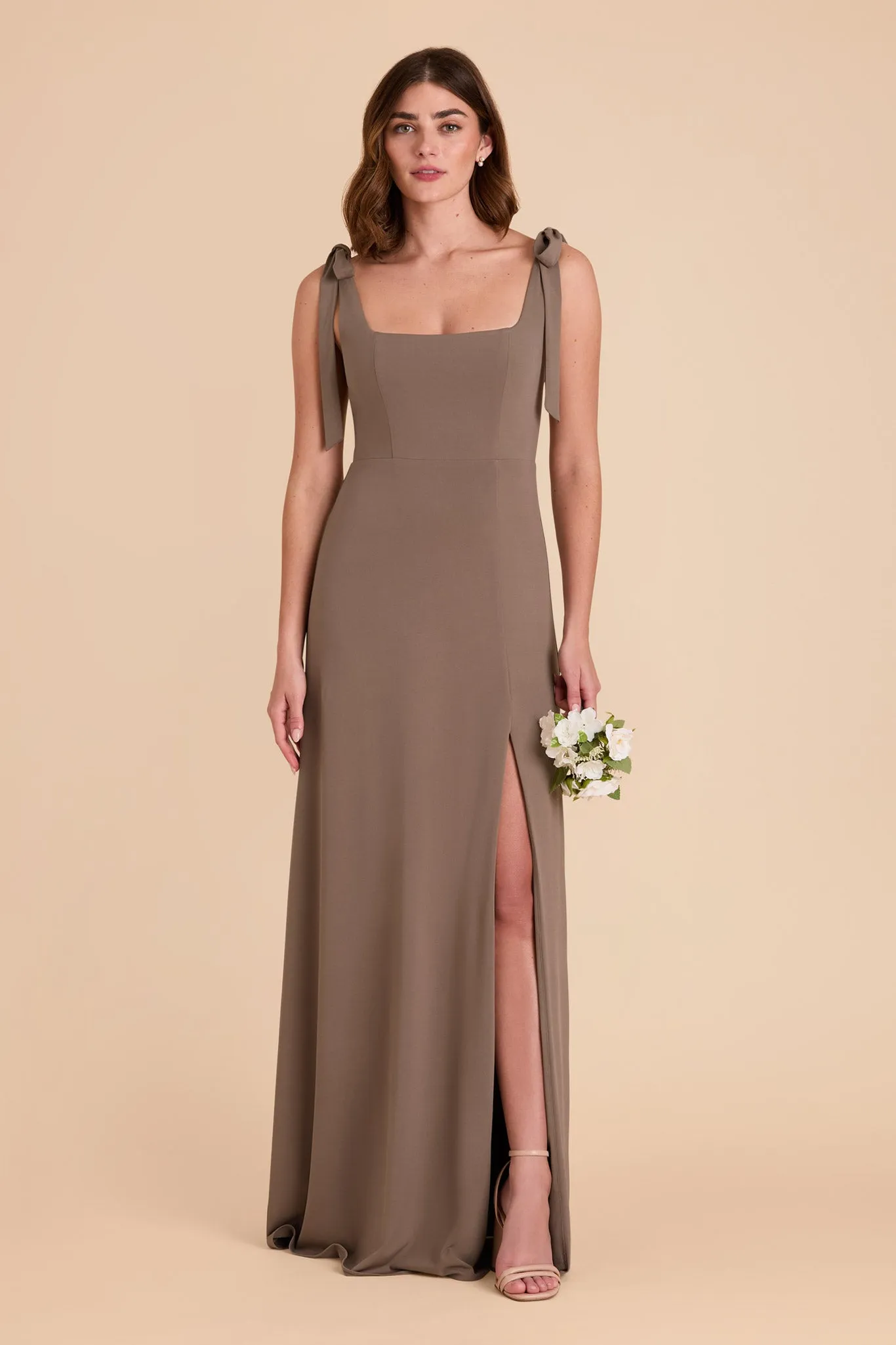 Alex Luxe Knit Dress - Mocha sold by Birdy Grey