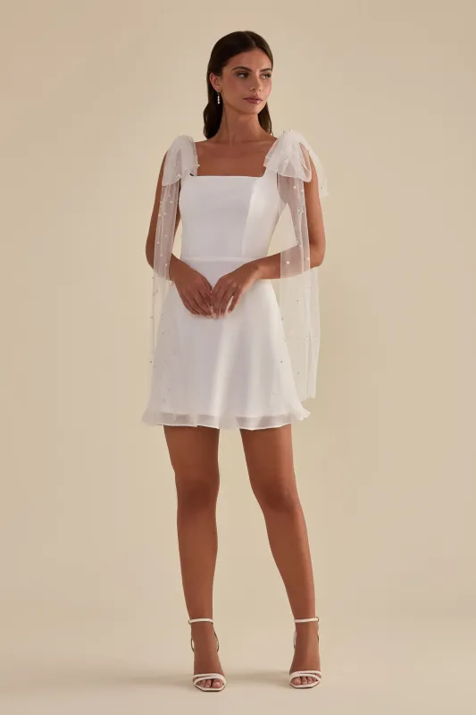 Lexie Dress - White sold by Birdy Grey