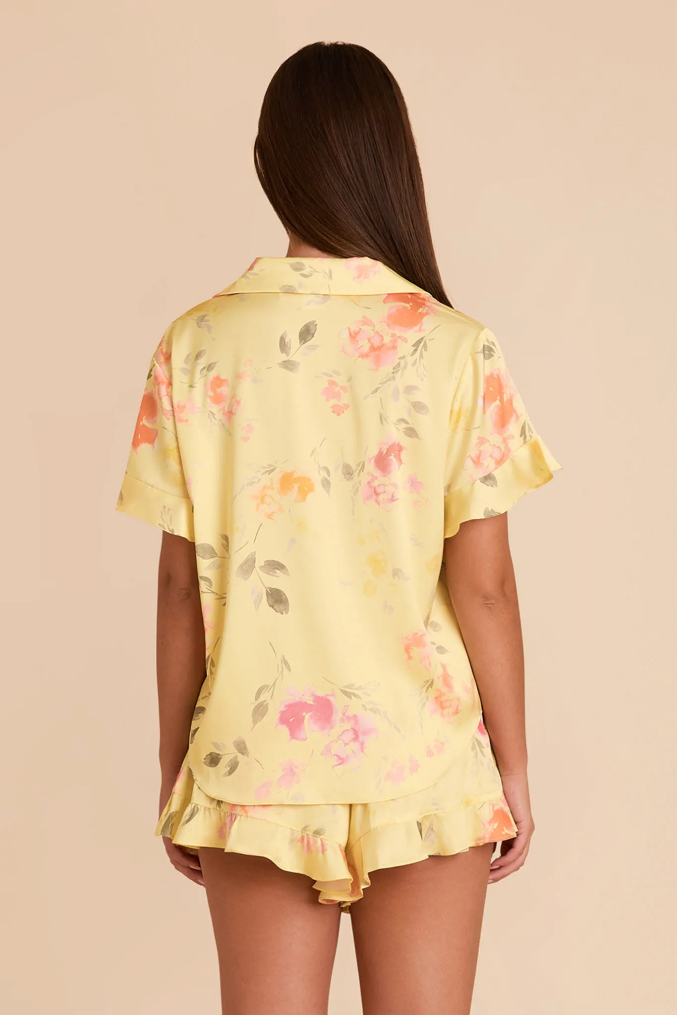 Esther Pajamas - Pale Yellow Rococo Floral sold by Birdy Grey product image thumbnail 5