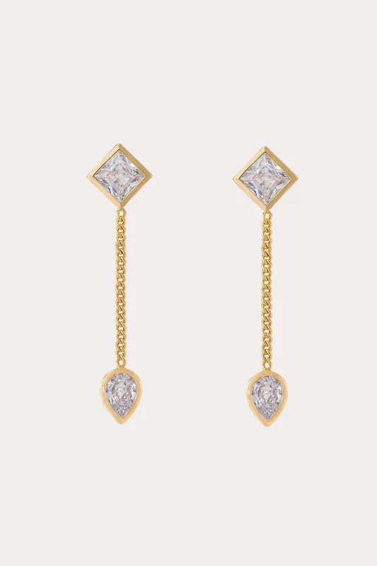 Geneva Earrings - Gold sold by Birdy Grey