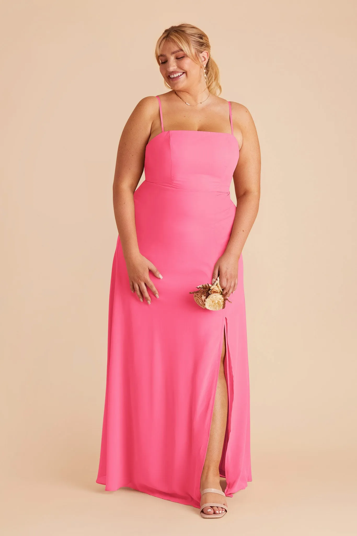 Chris Chiffon Dress - Bon Bon Pink sold by Birdy Grey product image thumbnail 2