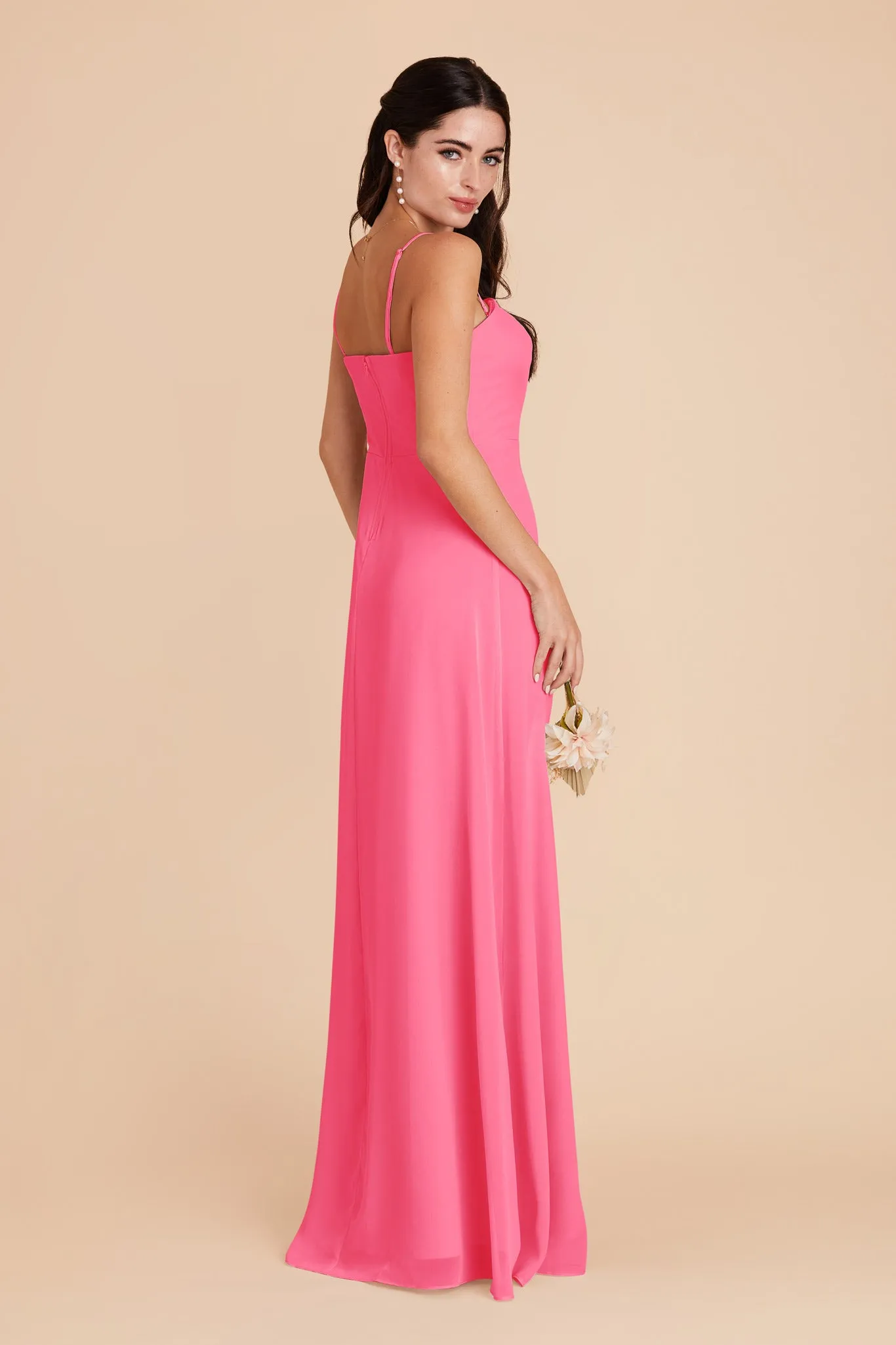 Chris Chiffon Dress - Bon Bon Pink sold by Birdy Grey product image thumbnail 4