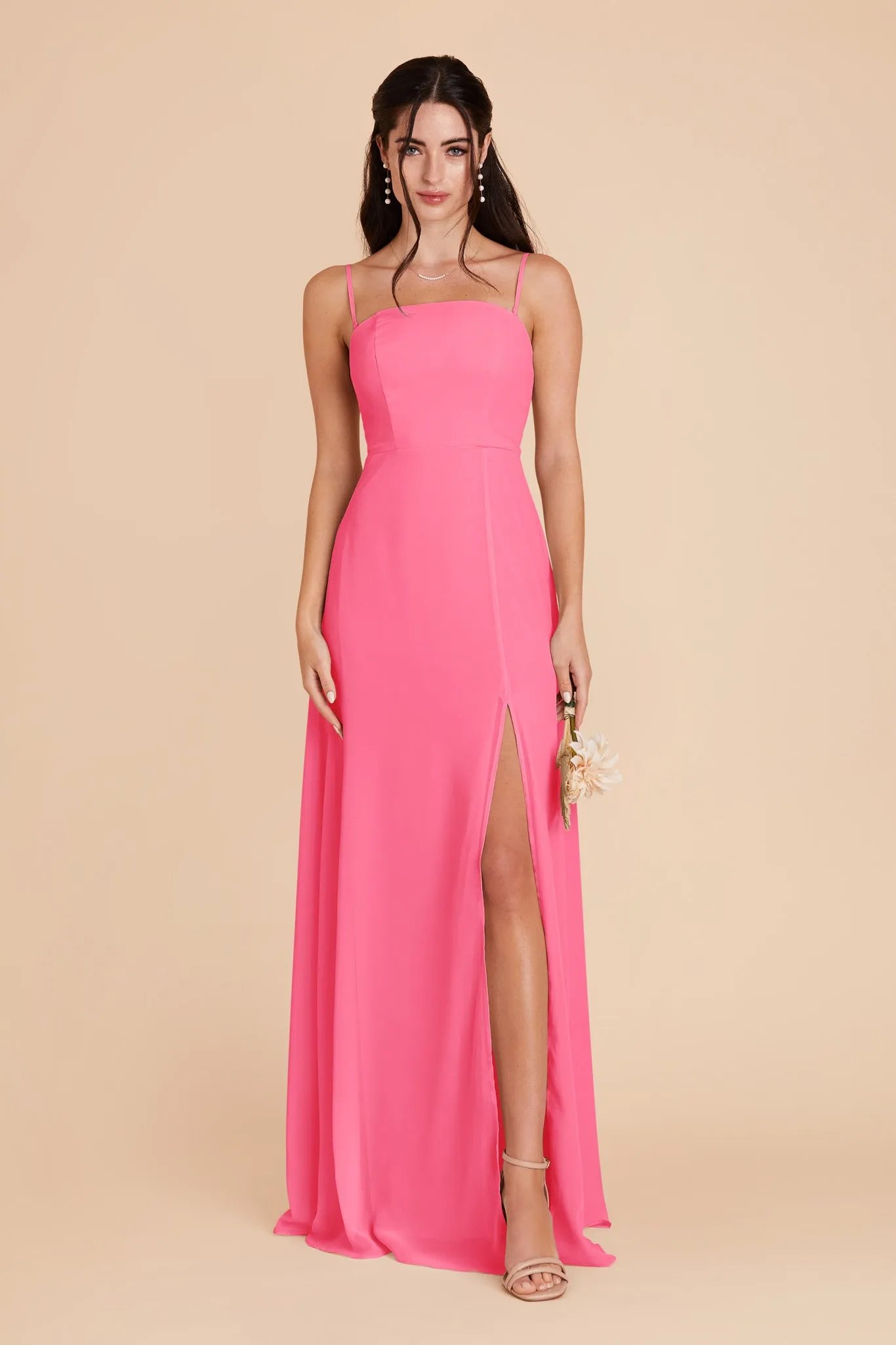 Chris Chiffon Dress - Bon Bon Pink sold by Birdy Grey product image thumbnail 5