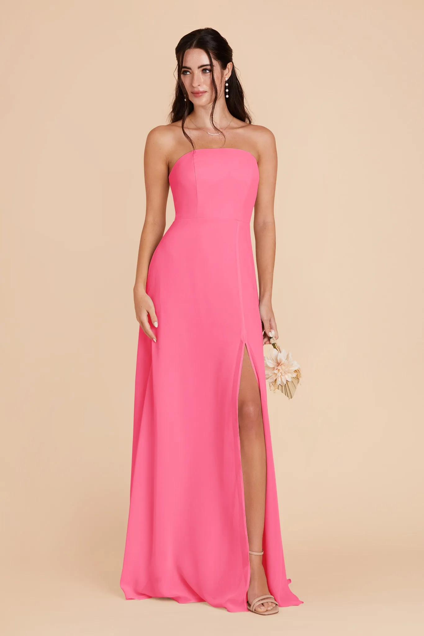 Chris Chiffon Dress - Bon Bon Pink sold by Birdy Grey product image thumbnail 3
