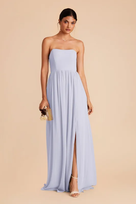 August Chiffon Dress - Periwinkle Blue sold by Birdy Grey