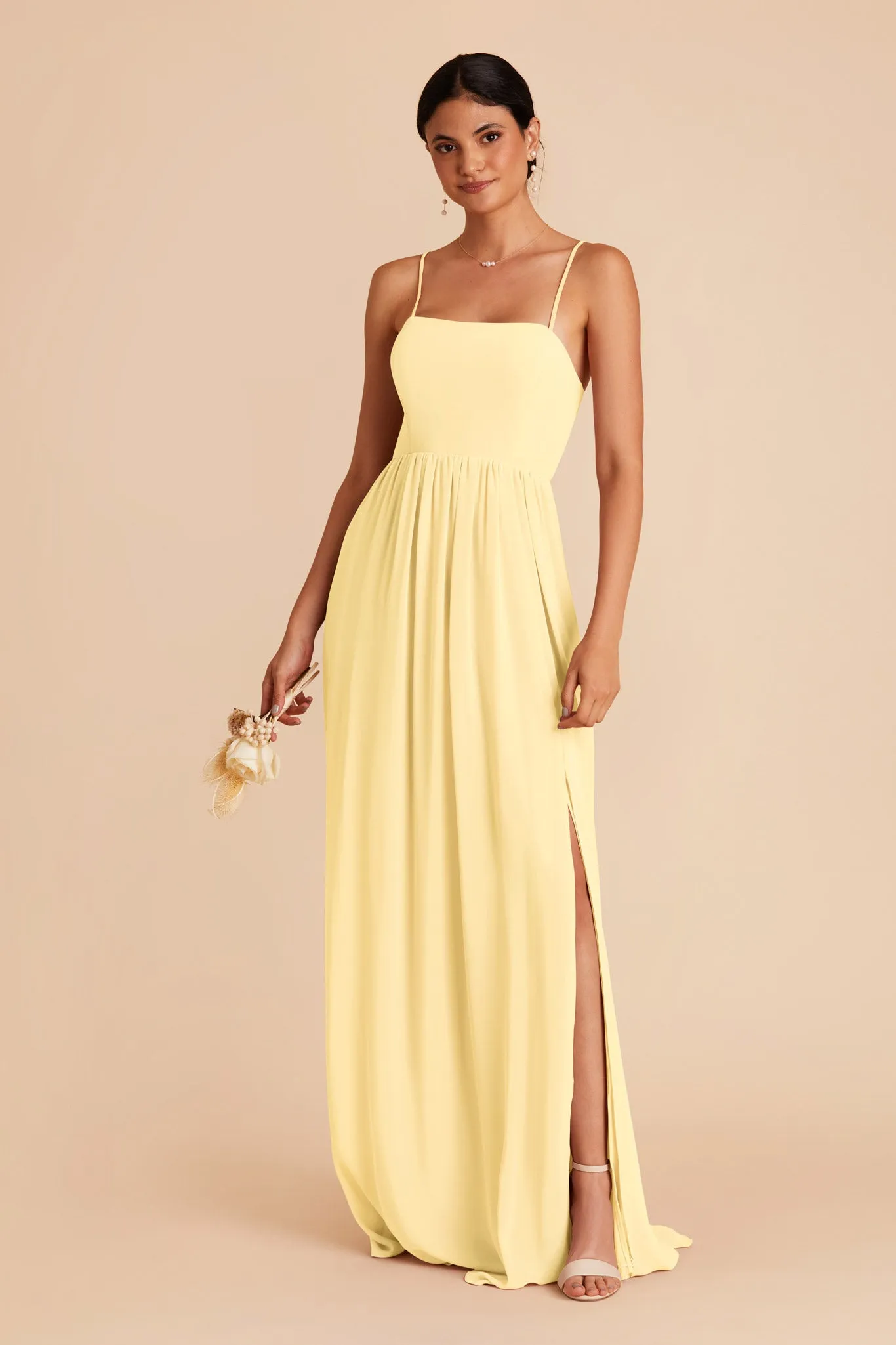 August Chiffon Dress - Lemon Sorbet sold by Birdy Grey product image thumbnail 3