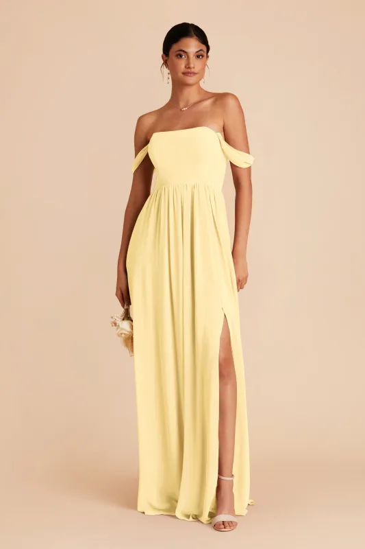 August Chiffon Dress - Lemon Sorbet sold by Birdy Grey