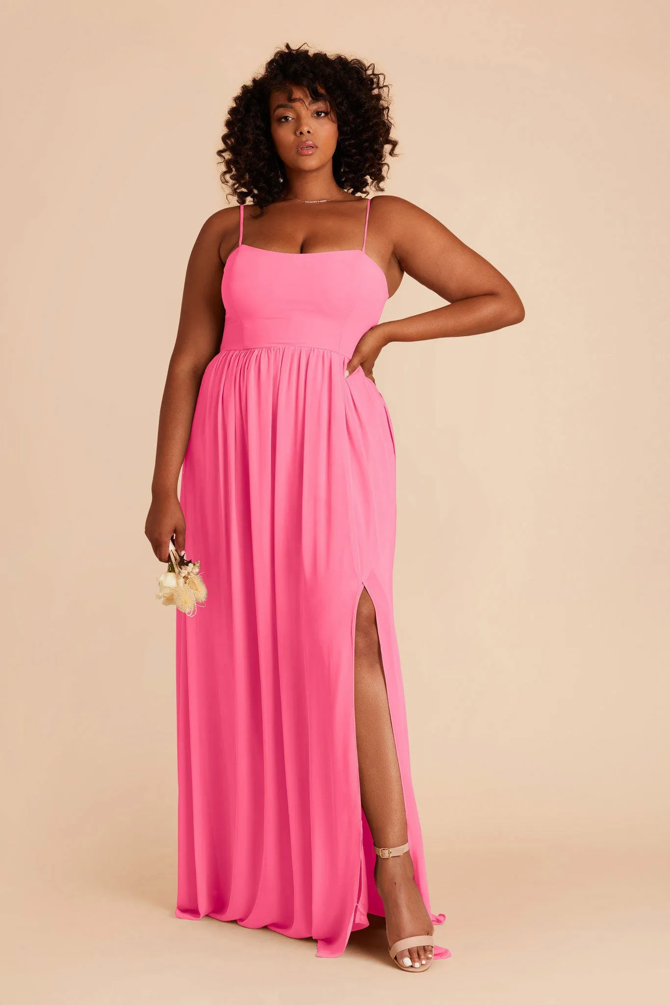 August Chiffon Dress - Bon Bon Pink sold by Birdy Grey product image thumbnail 2