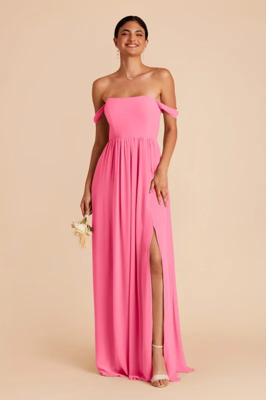 August Chiffon Dress - Bon Bon Pink sold by Birdy Grey