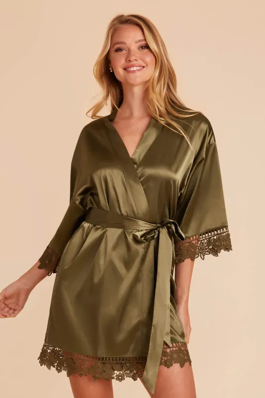 Claudine Robe - Olive sold by Birdy Grey