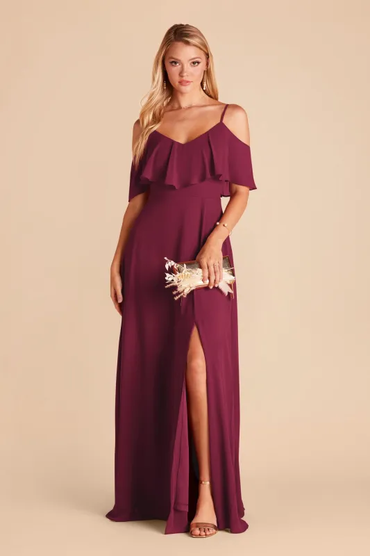 Jane Chiffon Dress - Berry sold by Birdy Grey