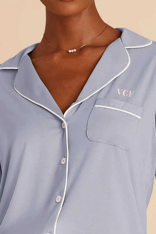 Jenna Bamboo Pajamas - Dusty Blue sold by Birdy Grey product image thumbnail 2