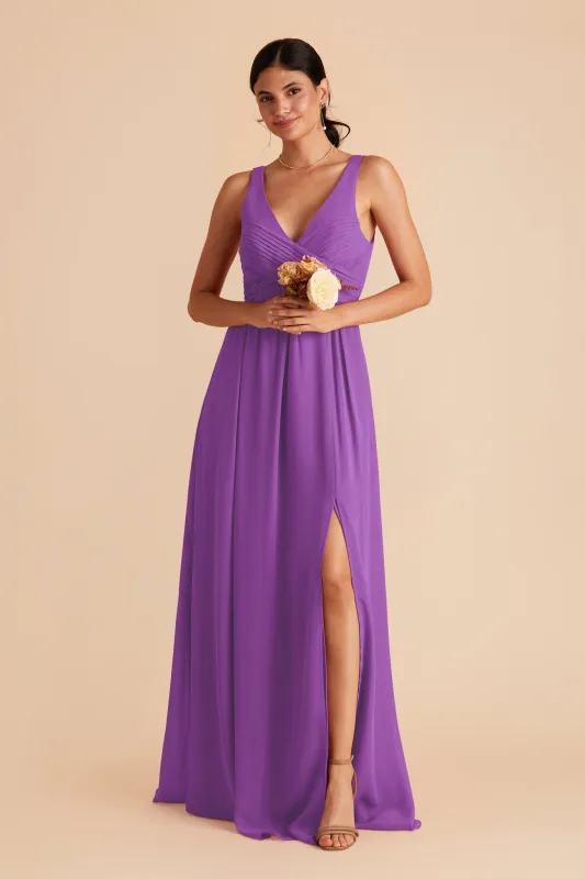 Laurie Chiffon Dress - Amethyst sold by Birdy Grey