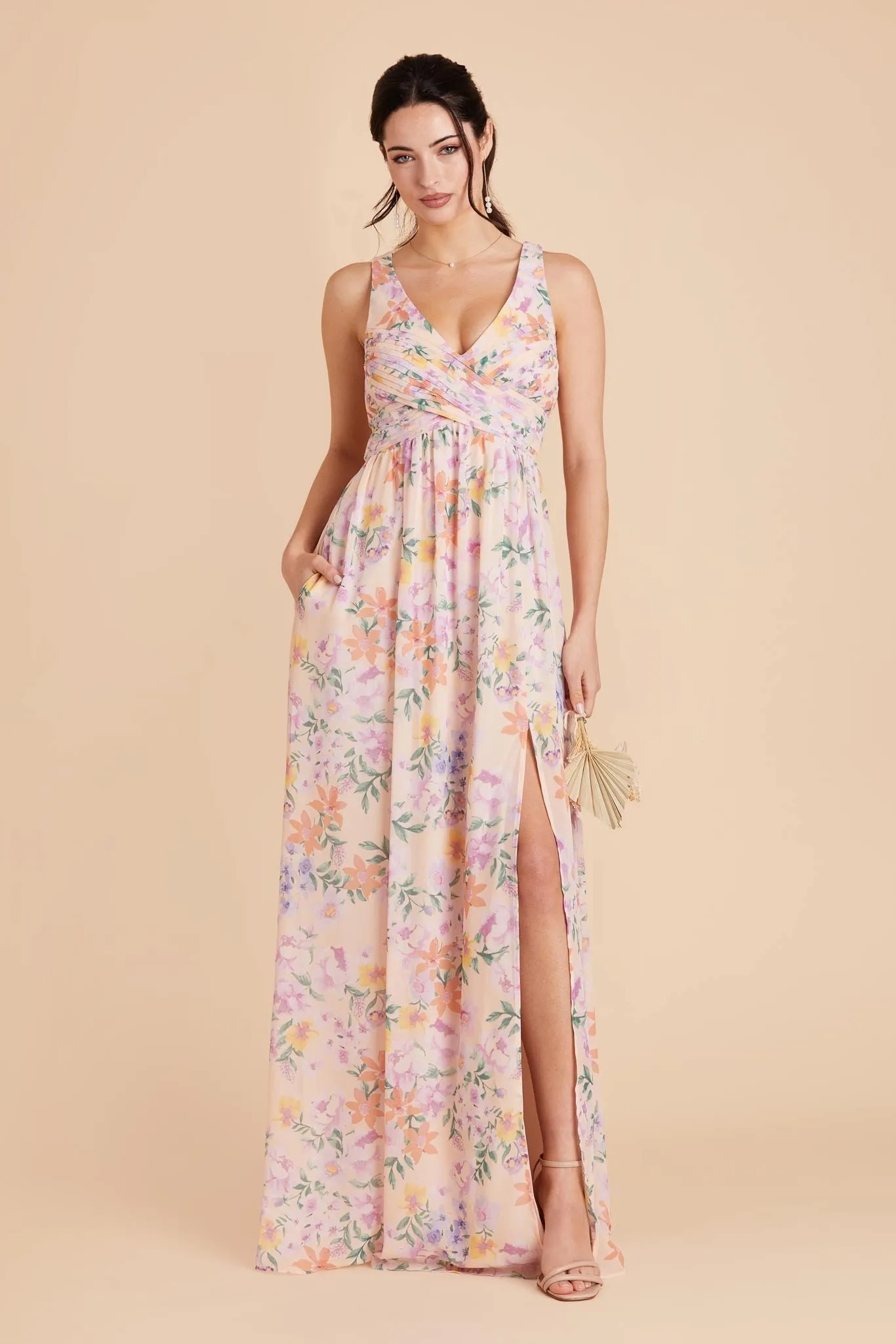 Laurie Chiffon Dress - Botanical Blooms sold by Birdy Grey product image thumbnail 3