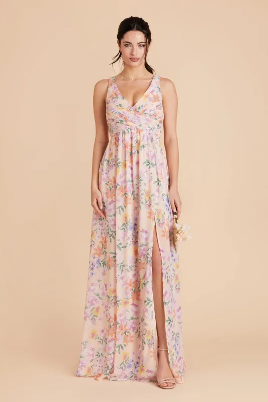 Laurie Chiffon Dress - Botanical Blooms sold by Birdy Grey