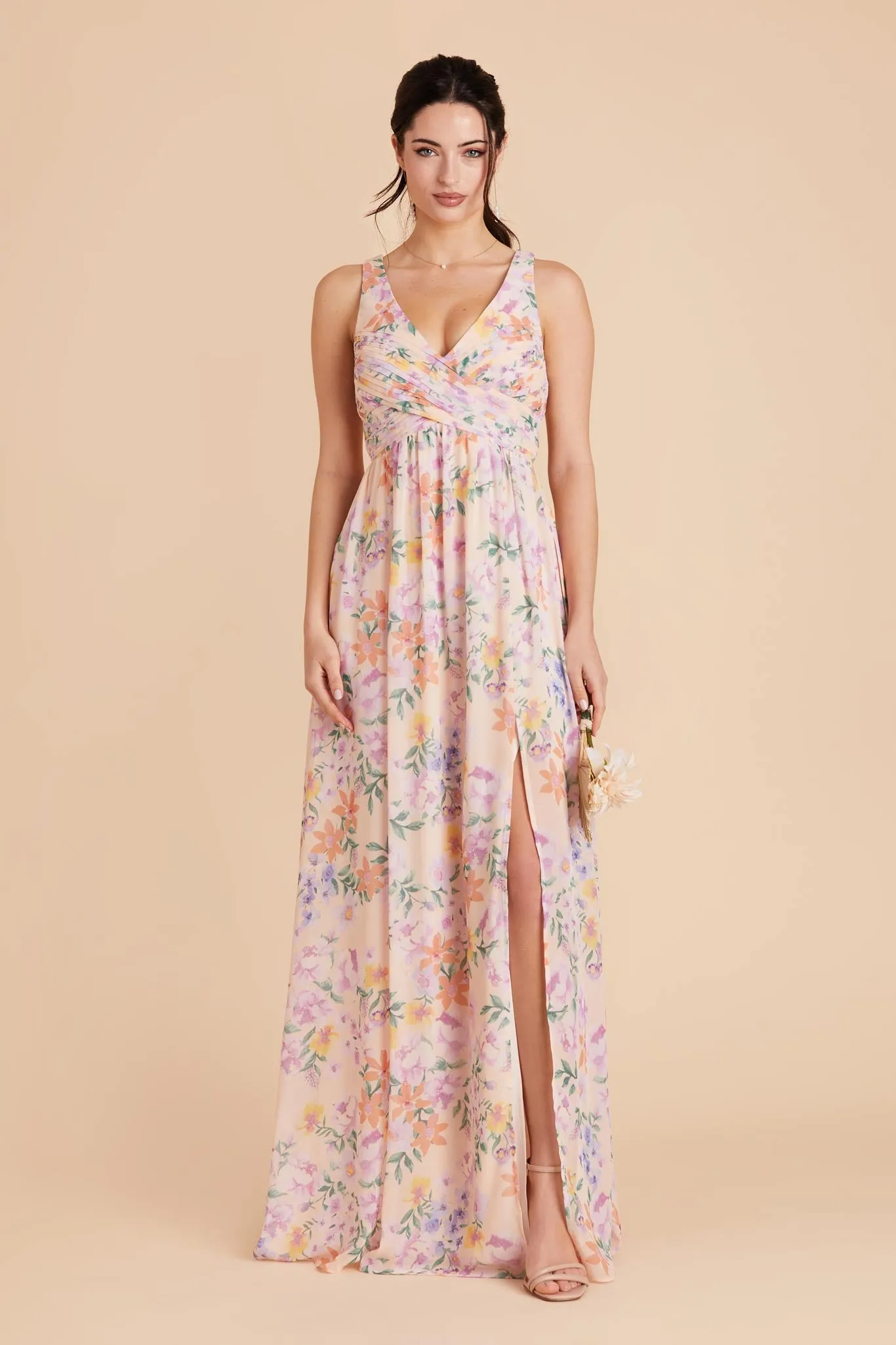 Laurie Chiffon Dress - Botanical Blooms sold by Birdy Grey