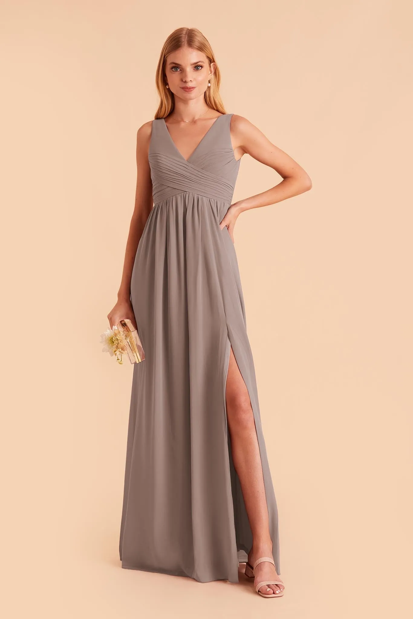 Laurie Chiffon Dress - Toffee sold by Birdy Grey product image thumbnail 4