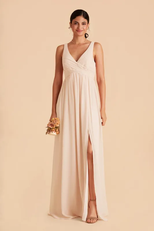 Laurie Chiffon Dress - Champagne sold by Birdy Grey
