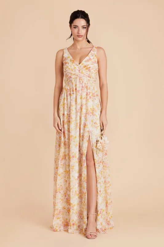 Laurie Chiffon Dress - Pressed Floral sold by Birdy Grey