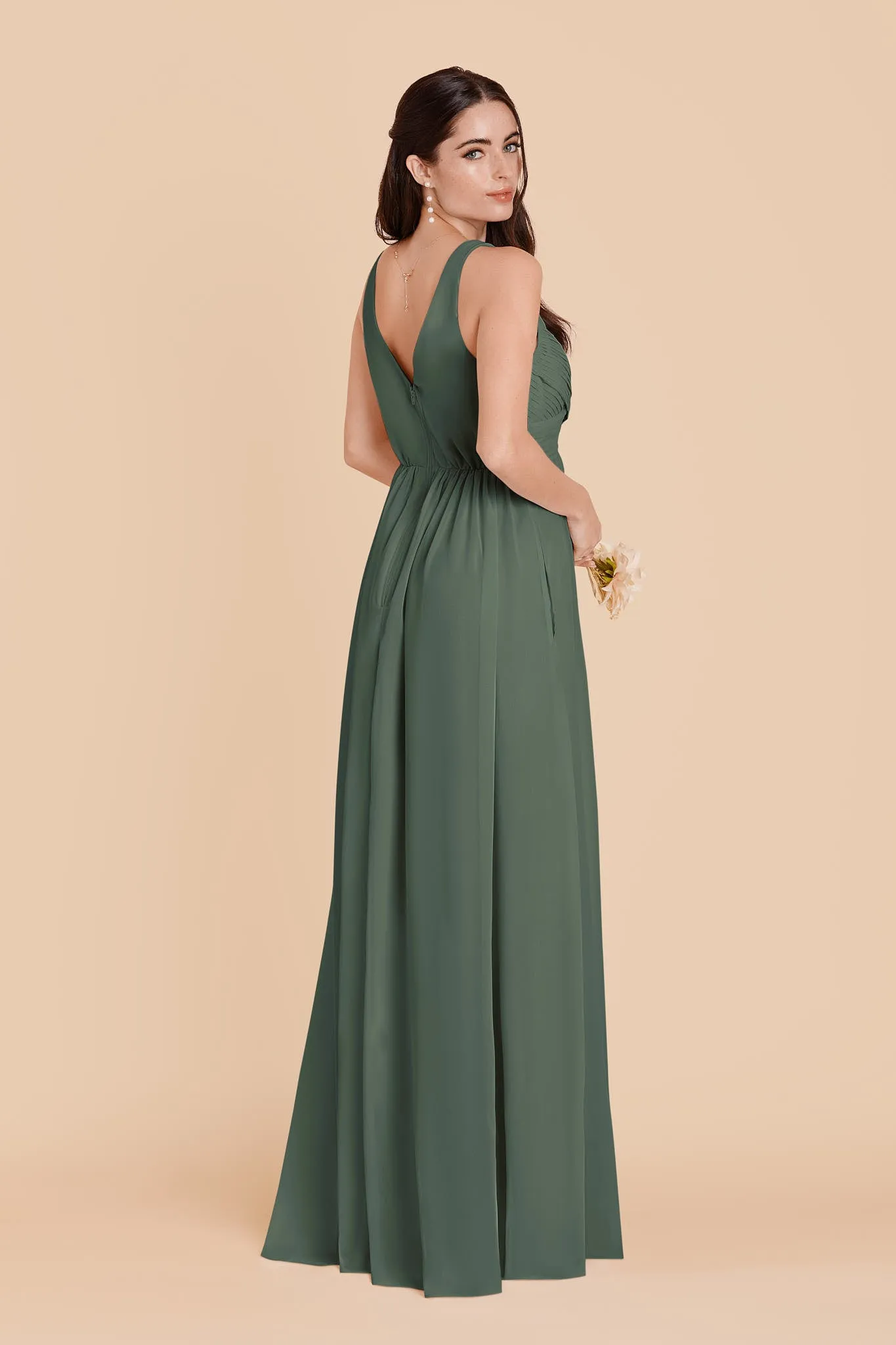 Laurie Chiffon Dress - Eucalyptus sold by Birdy Grey product image thumbnail 5