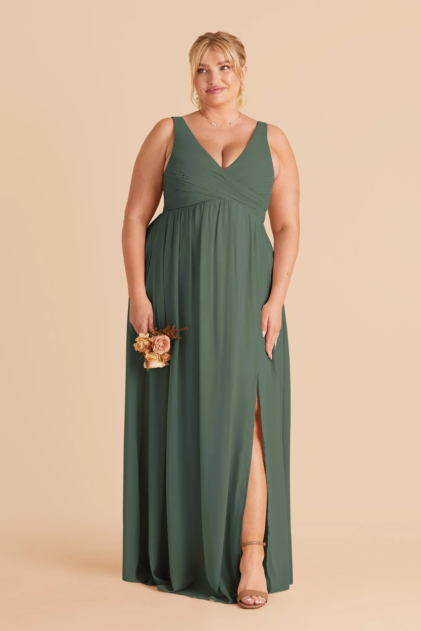Laurie Chiffon Dress - Eucalyptus sold by Birdy Grey product image thumbnail 3