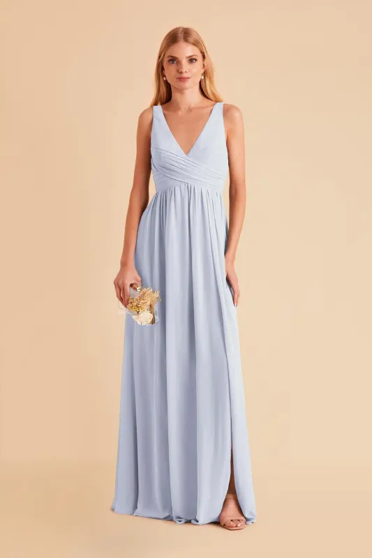 Laurie Chiffon Dress - Ice Blue sold by Birdy Grey