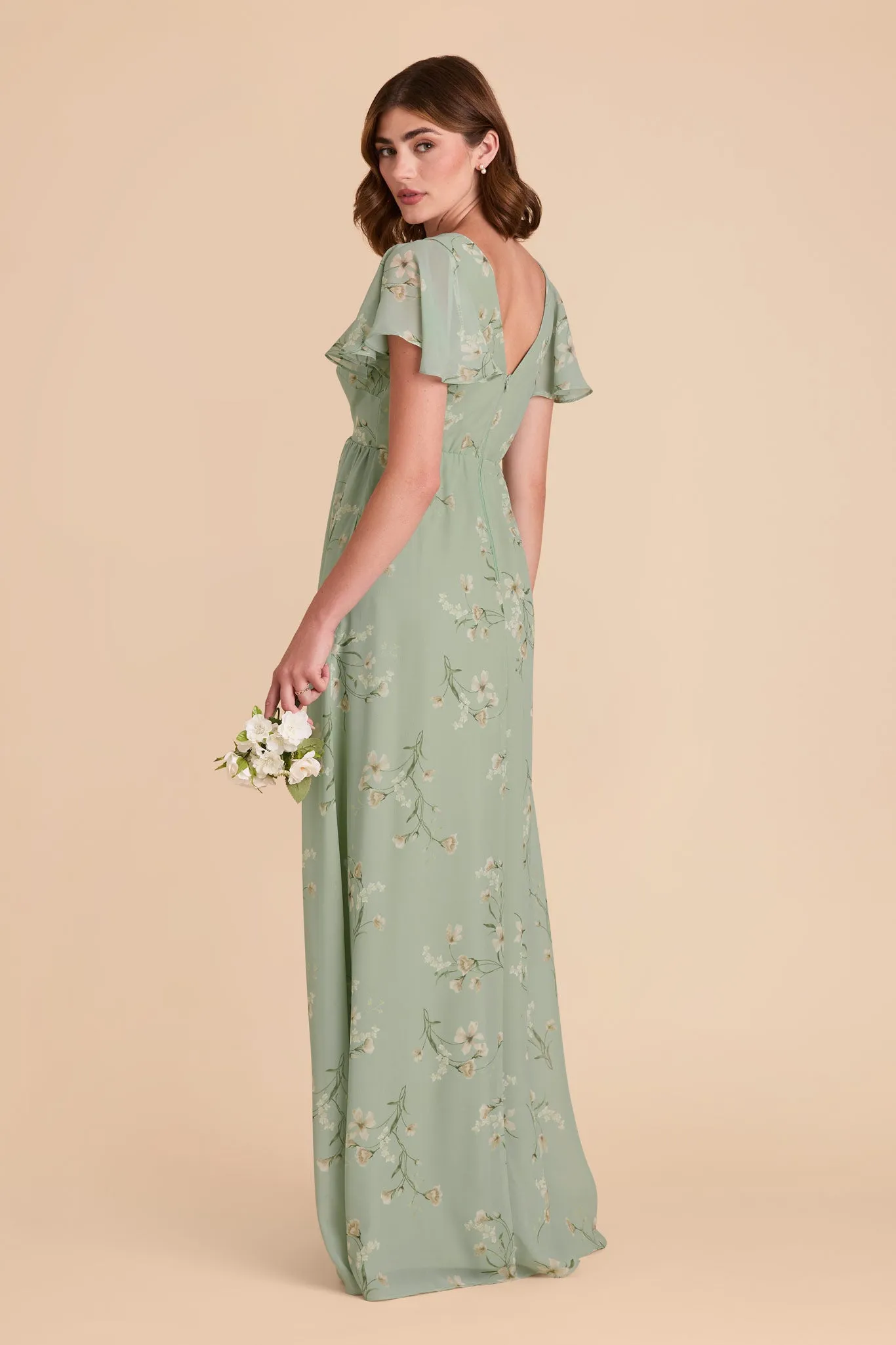 Hannah Chiffon Dress - Sage Le Fleur sold by Birdy Grey product image thumbnail 3