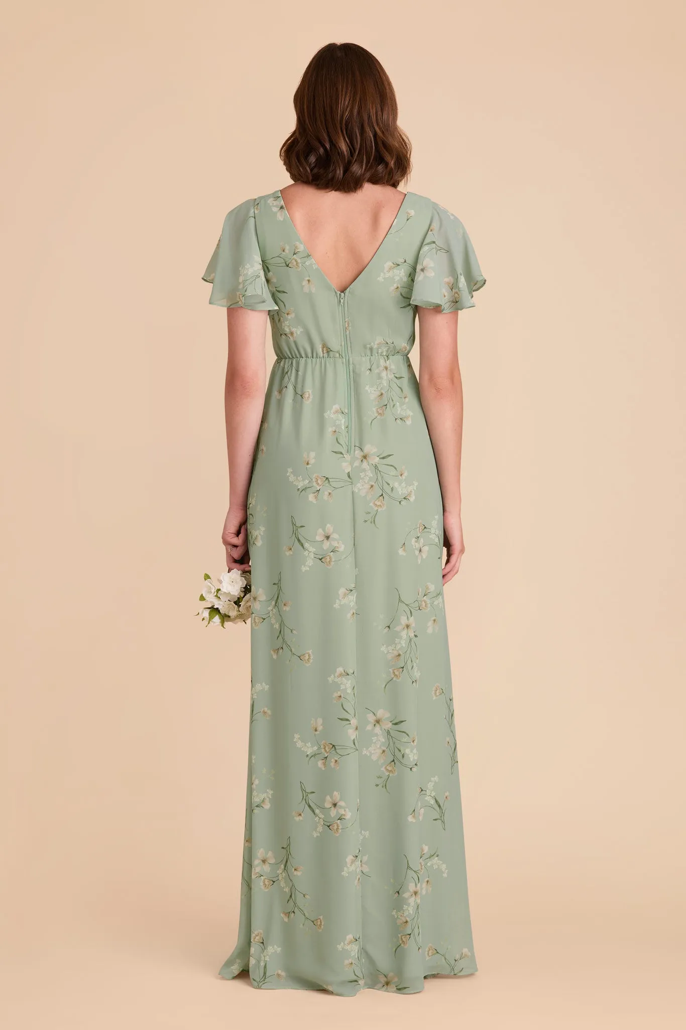 Hannah Chiffon Dress - Sage Le Fleur sold by Birdy Grey product image thumbnail 4