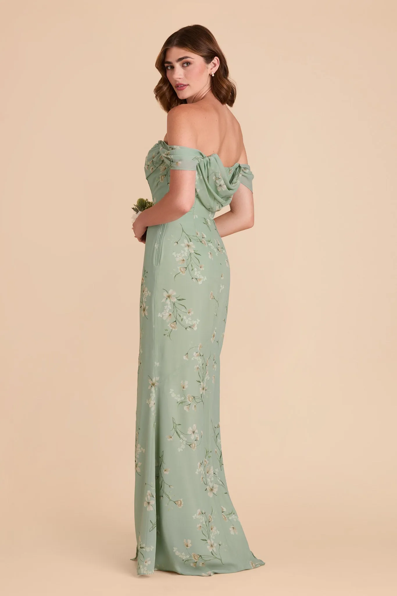 Mira Chiffon Dress - Sage Le Fleur sold by Birdy Grey product image thumbnail 5