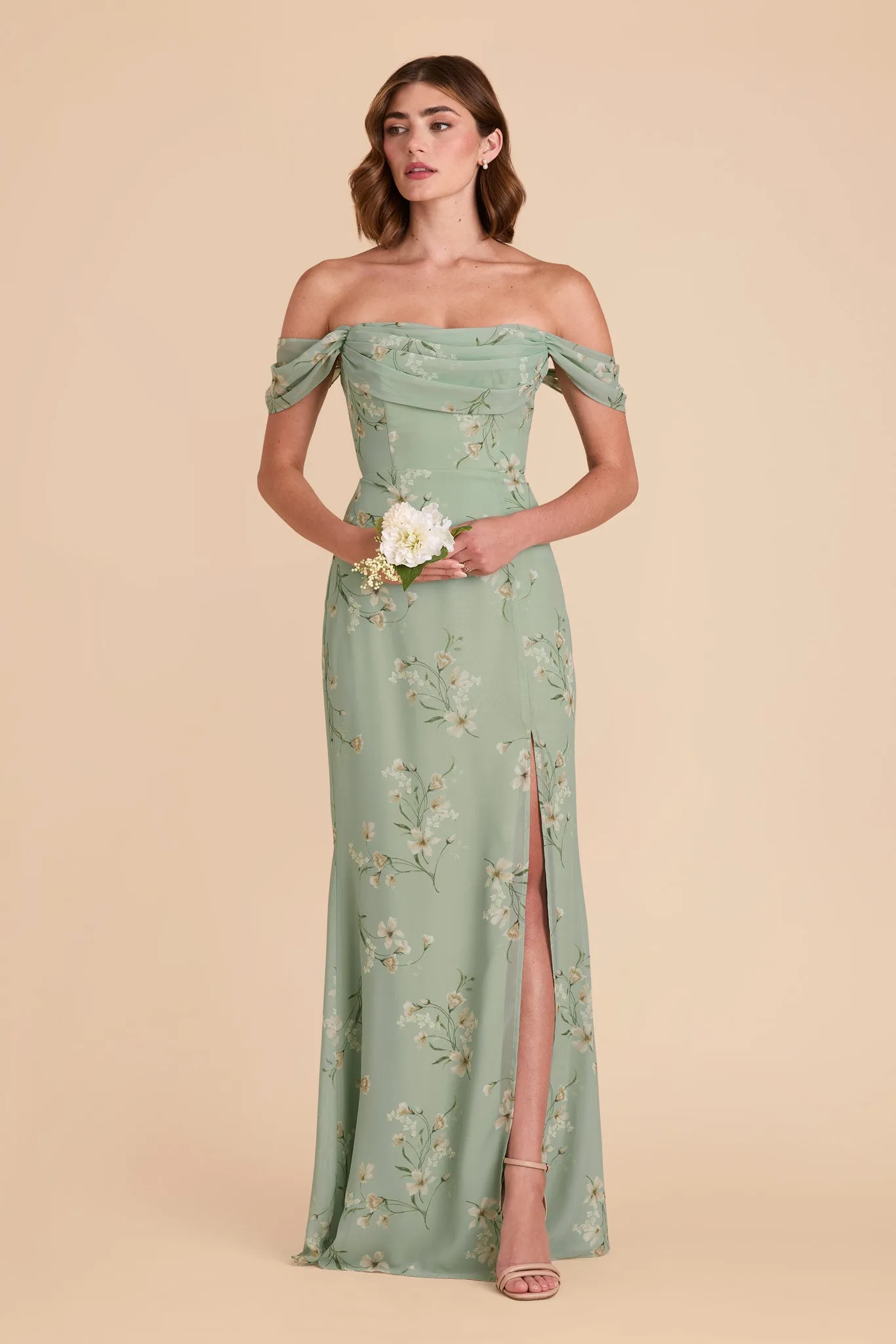 Mira Chiffon Dress - Sage Le Fleur sold by Birdy Grey product image thumbnail 3