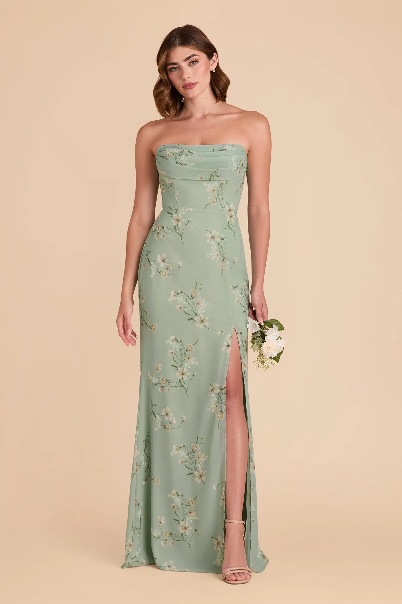 Mira Chiffon Dress - Sage Le Fleur sold by Birdy Grey product image thumbnail 4