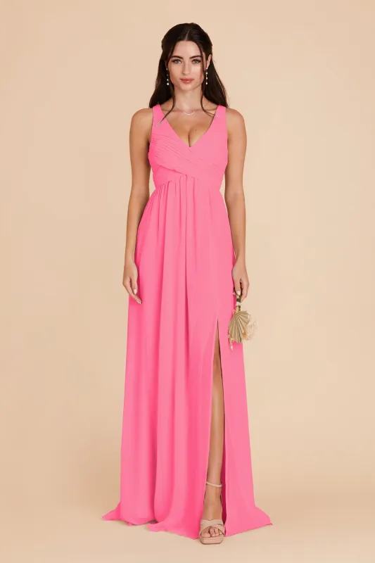 Laurie Chiffon Dress - Bon Bon Pink sold by Birdy Grey