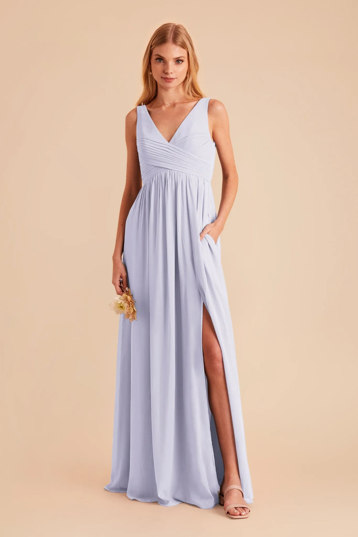 Laurie Chiffon Dress - Periwinkle Blue sold by Birdy Grey product image thumbnail 5