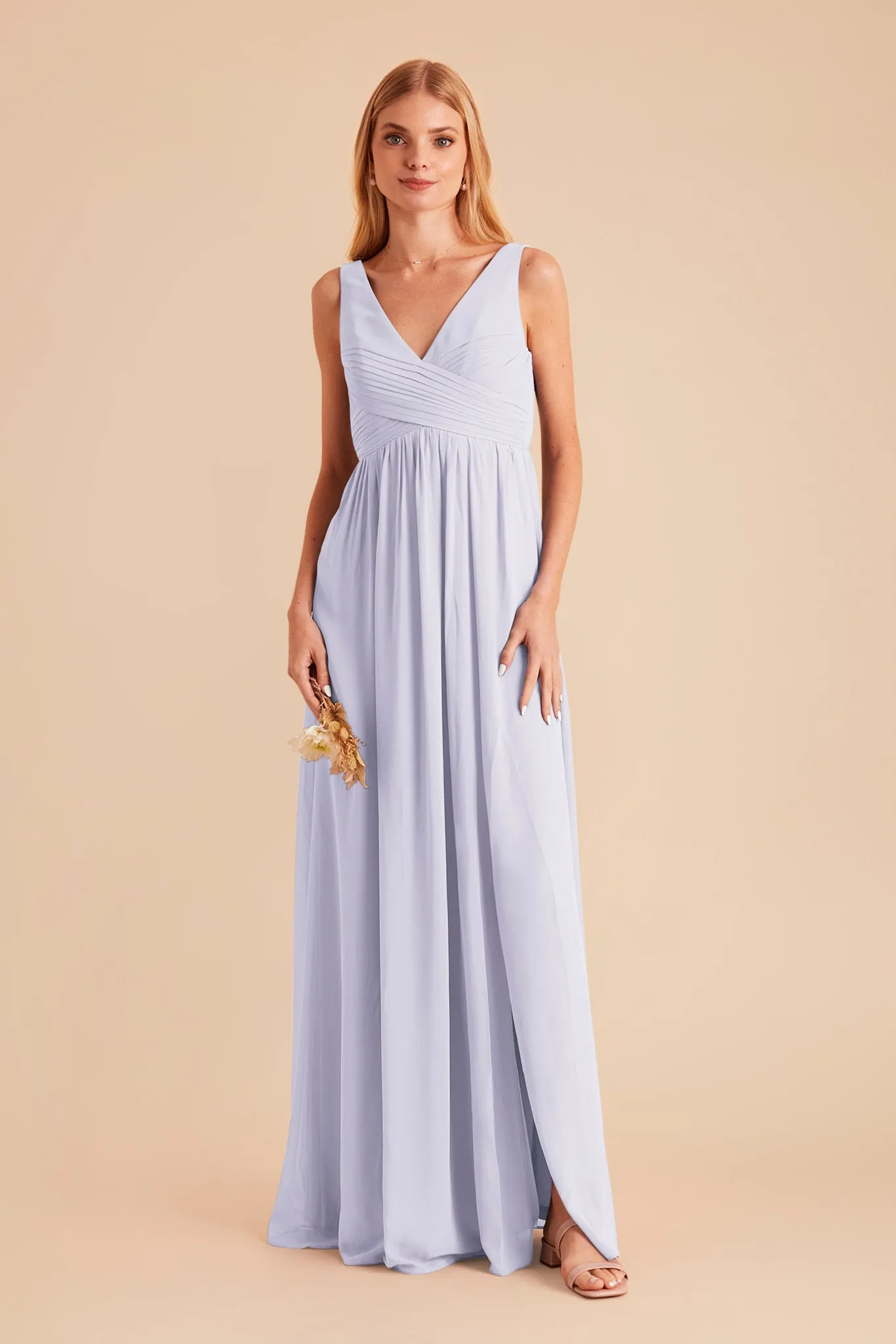 Laurie Chiffon Dress - Periwinkle Blue sold by Birdy Grey