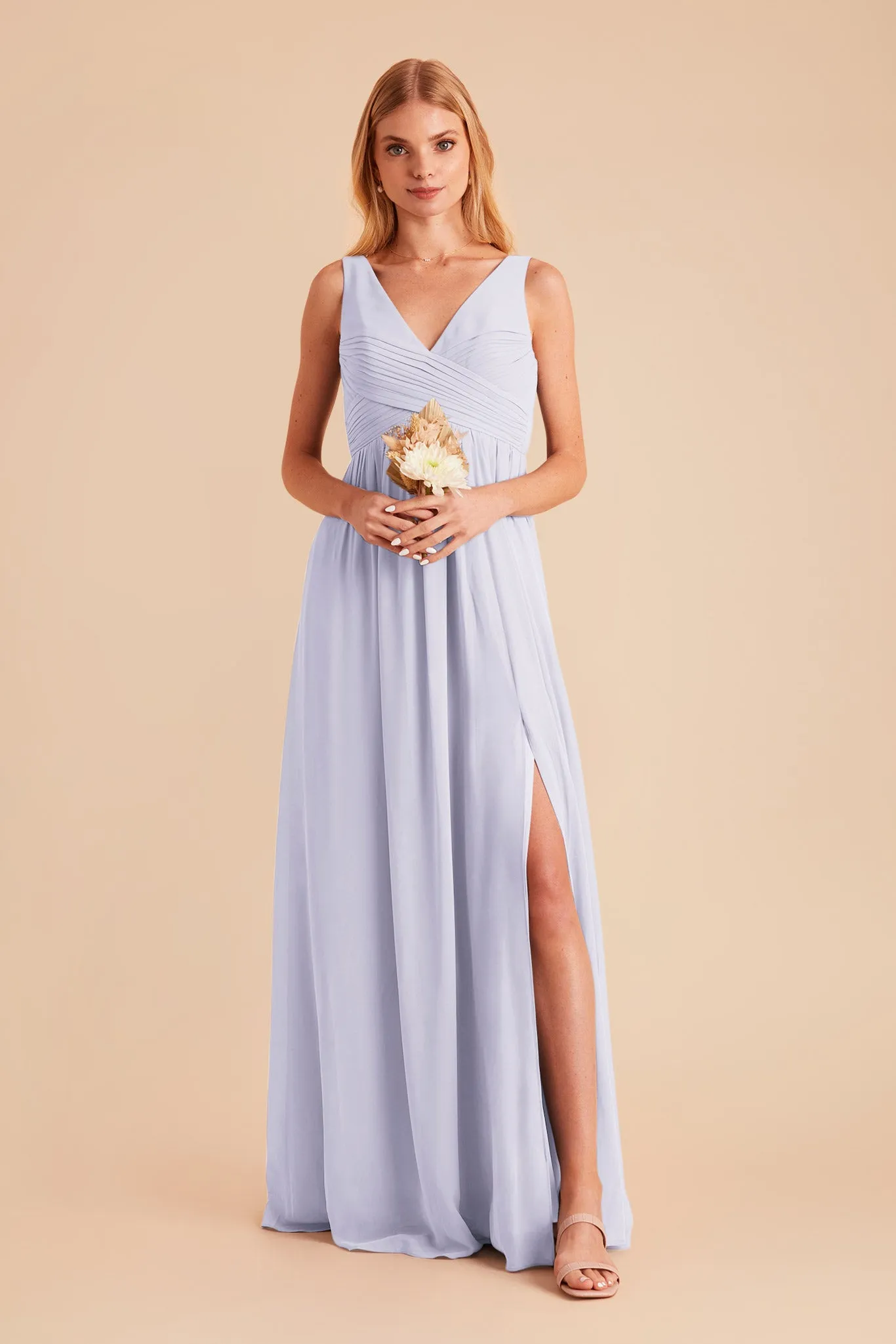 Laurie Chiffon Dress - Periwinkle Blue sold by Birdy Grey product image thumbnail 4