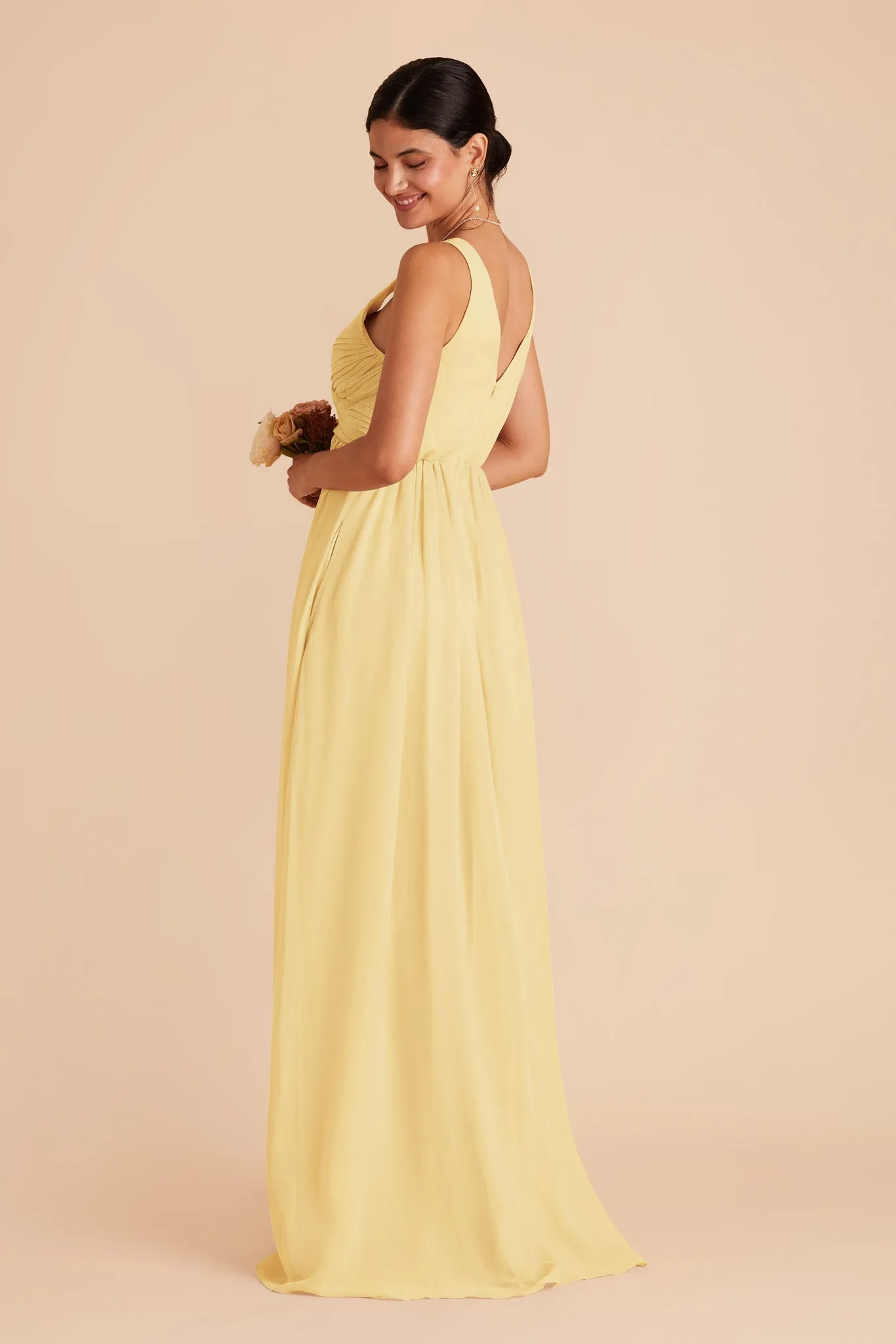 Laurie Chiffon Dress - Lemon Sorbet sold by Birdy Grey product image thumbnail 5