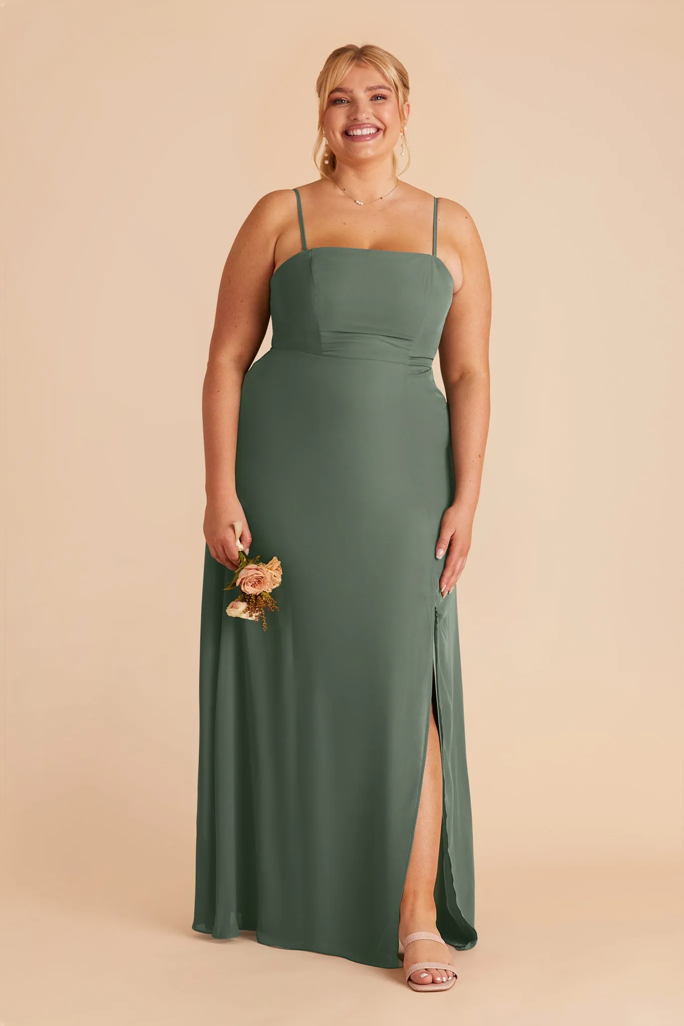 Chris Chiffon Dress - Eucalyptus sold by Birdy Grey product image thumbnail 2