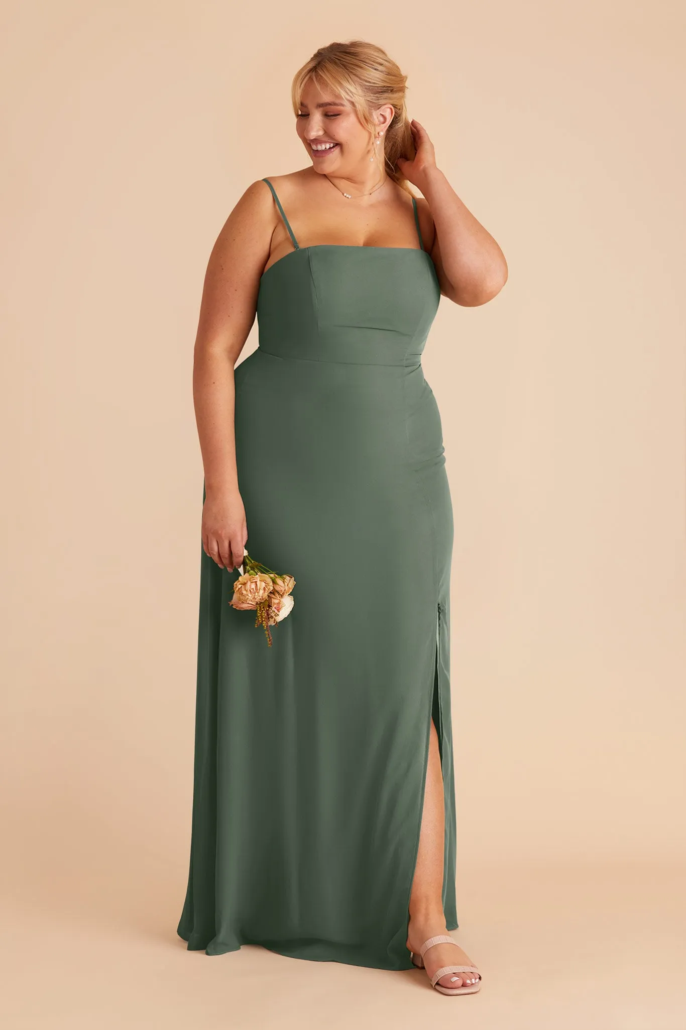 Chris Chiffon Dress - Eucalyptus sold by Birdy Grey product image thumbnail 5