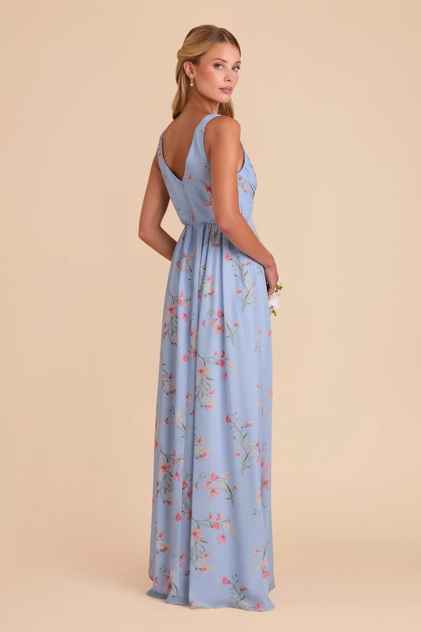 Laurie Chiffon Dress - Periwinkle Blue Le Fleur sold by Birdy Grey product image thumbnail 5