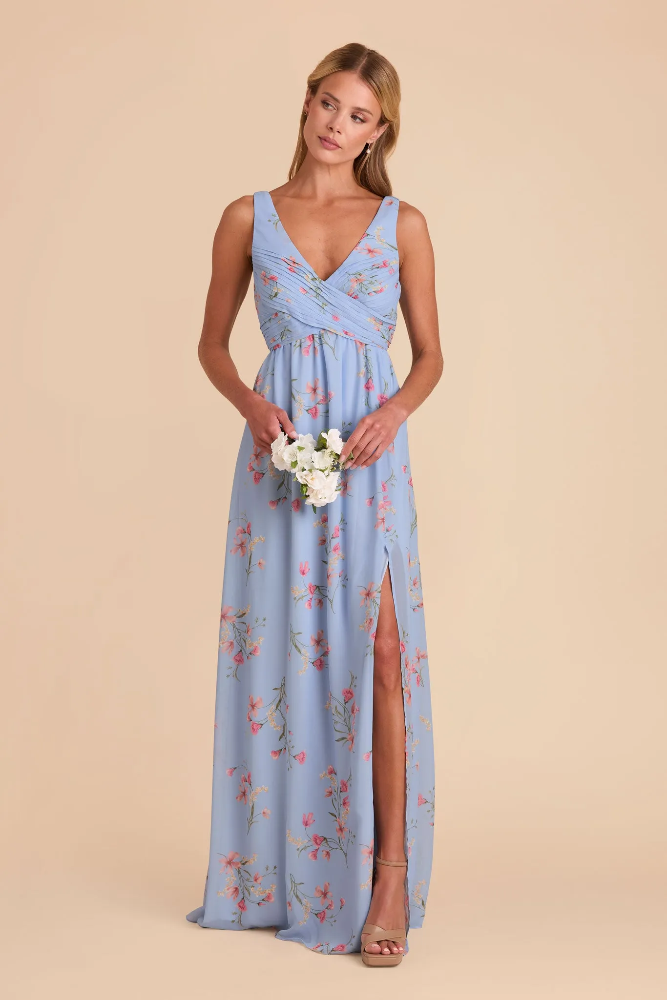Laurie Chiffon Dress - Periwinkle Blue Le Fleur sold by Birdy Grey product image thumbnail 3